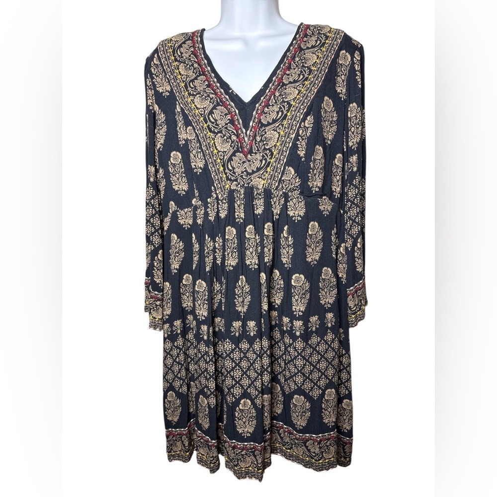 Maeve Anthropologie Avalon Dress Women XS Oversized Boho Shift Gypsy Festival - Picture 3 of 12
